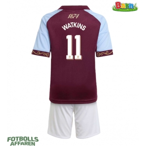 Aston Villa Ollie Watkins #11 Hemmaställ Barn 2025-26 Kortärmad (+ Korta byxor)